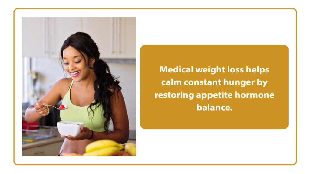 GLP-1 medications supporting appetite regulation during medical weight loss
